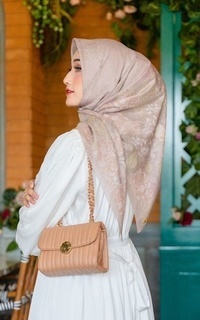 Hijab Motif Camellia series Renew in Moonlight