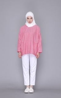 Blus Artie | Lavana Top Blouse Wanita Oversize Red-686282