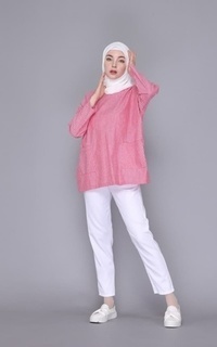Blus Artie | Lavana Top Blouse Wanita Oversize Red-686283