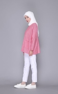 Blus Artie | Lavana Top Blouse Wanita Oversize Red-686285