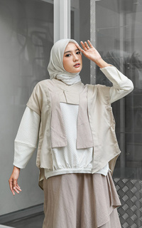 Rompi Tessa Vest Cream