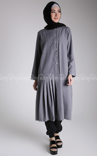 Long Dress Mikayla Midi Dress Grey-68687