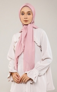 Hijab Polos Ultrafine Voile 2.0 in Misty Rose