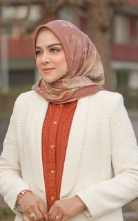Hijab Motif Iseltwald Voile Square - Tea