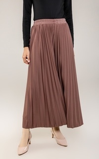 Celana Basic Pleats Cullote Mocca