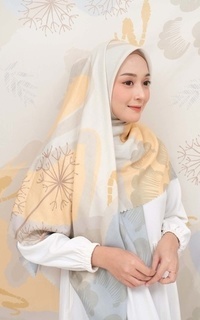 Printed Scarf Voal Signature Premium - Honey (Motif Series by Zilkalabel)