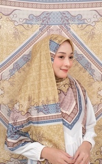 Hijab Motif Voal Signature Premium - Olive (Motif Series by Zilkalabel)