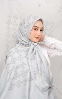 Printed Scarf Voal Signature Premium - Seagreen (Motif Series by Zilkalabel)