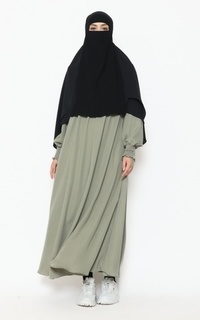 Gamis Allev Gamis Wanita Amara Dress - Sage Green