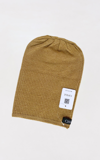 Scarf Cap Premium Inner Kupluk Rajut Golden