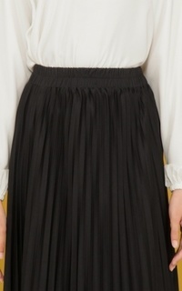 Skirt Rok Plisket Premium hitam -689360