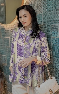 Shirt Fleura Basic Shirt - Purple