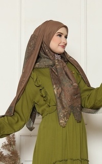 Printed Scarf HESSYA CASSIA SERIES_GOLD