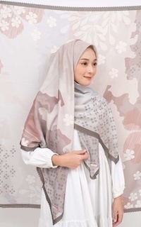 Hijab Motif Voal Signature Premium - Daisy (Motif Series by Zilkalabel)