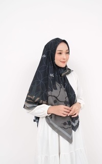 Hijab Motif Voal Signature Premium - Azure (Motif Series by Zilkalabel)