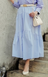 Rok Poplin Skirt -Serenity Serenity-689805