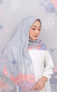 Printed Scarf Voal Signature Premium - Diamond (Motif Series by Zilkalabel)