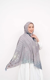 Printed Scarf Voal Signature Premium - Stone (Motif Series by Zilkalabel)