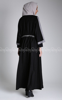 Long Dress Erlinda Ziper Dress Black-69065