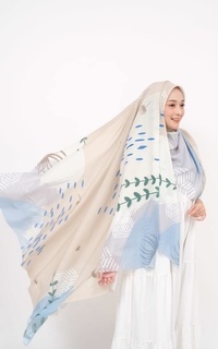 Hijab Motif Voal Signature Premium - Malberry (Motif Series by Zilkalabel)