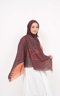 Printed Scarf Voal Signature Premium - Hearthmore (Motif Series by Zilkalabel)