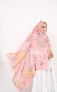 Hijab Motif Voal Signature Premium - Sakari (Motif Series by Zilkalabel)