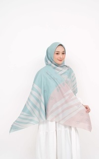 Printed Scarf Voal Signature Premium - Mintline (Motif Series by Zilkalabel)