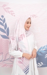 Printed Scarf Voal Signature Premium - Hanami (Motif Series by Zilkalabel)