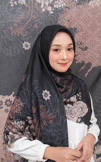 Hijab Motif Voal Signature Premium - Qirani (Motif Series by Zilkalabel)