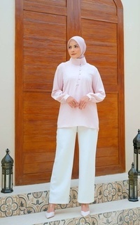 Blouse Tunik wanita/Baju Tunik/Atasan Wanita Lila Oyster