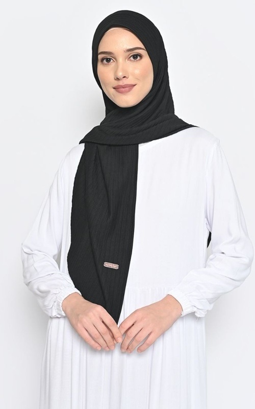Hijab Instan - Hijab Alona Instan Knit - Black