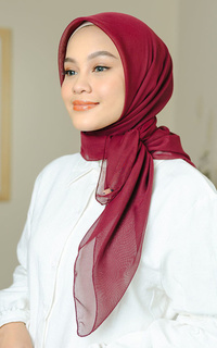 Plain Scarf Kirana Paris Plain Japan Burgundy-691407