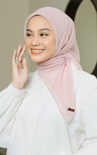 Plain Scarf Kirana Paris Plain Japan Pink Pastel-691422