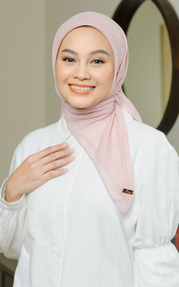Plain Scarf Kirana Paris Plain Japan Pink Pastel-691423