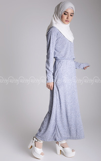 Long Dress Namira Midi Dress Grey-69174