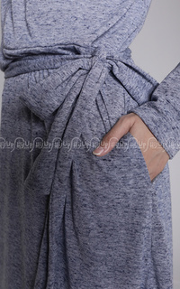 Long Dress Namira Midi Dress Grey-69177