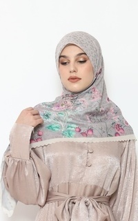 Printed Scarf HESSYA HERMOSA SERIES_GREY