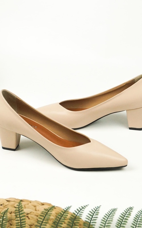 Sepatu - Claudine Heels  - Nude