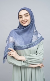 Hijab Motif Pansy Series in Serenity