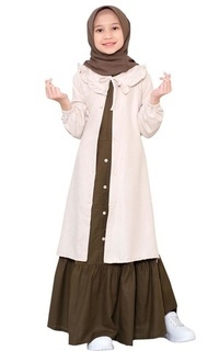 Gamis Gamis Outer Anak Terbaru Katun Rami Codoray Premium LGA 790