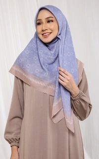 Printed Scarf Voal Hijab Segi Empat Tuba