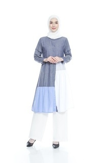 Gamis Tunik Wanita Katun Casual Premium LG 829