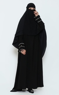 Gamis Allev Gamis Wanita Afrin Dress - Hitam