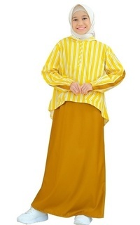 Long Dress Gamis Outer Hoodie Anak LGA 846