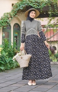 Long Dress Carol Vintage Dress Busui