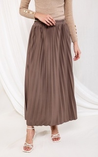 Rok Basic Pleats Skirt Tiramisu