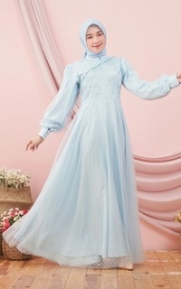 Gamis Vervessa's Clara Sequin Dress Arctic | Gaun Kebaya Gamis Raya Pesta Kondangan PO 1 Week