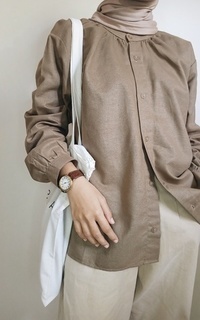 Blouse Lucy Linen Blouse Brown