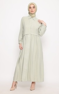 Gamis Nayana Dress - Sage Green