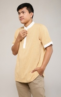 Pakaian Pria Eclipse Shirt Mustard